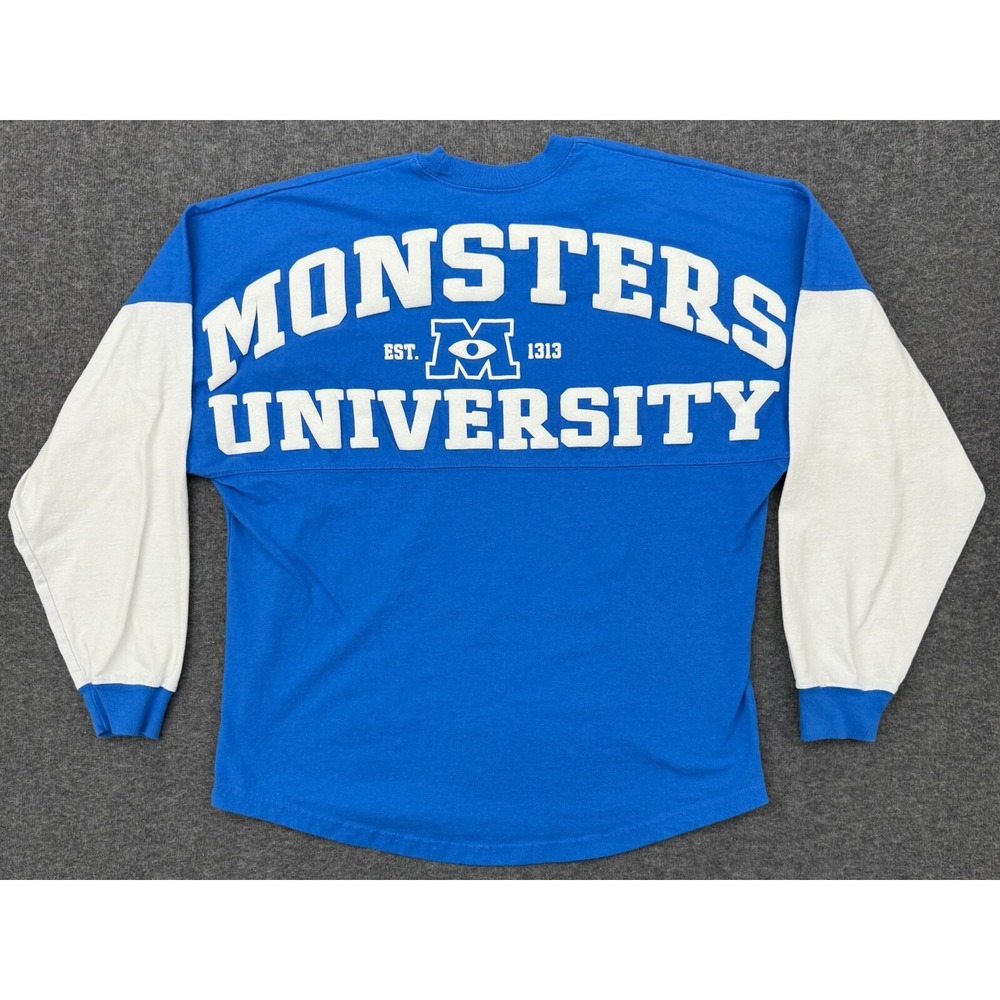 Disney Spirit Jersey Monsters University Blue White Shirt Mens Medium